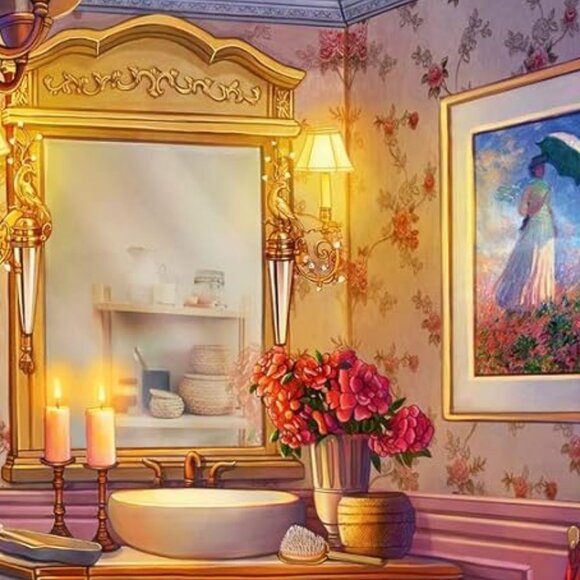 New sealed Ravensburger 500 pcs Large Format Puzzle- Cozy Bathroom - Picture 6 of 12